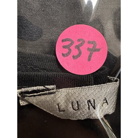 Luna Luz Dress Midi New w Tags Women S Cotton/Silk/Spandex, Black, Charcoal goth - Picture 11 of 11